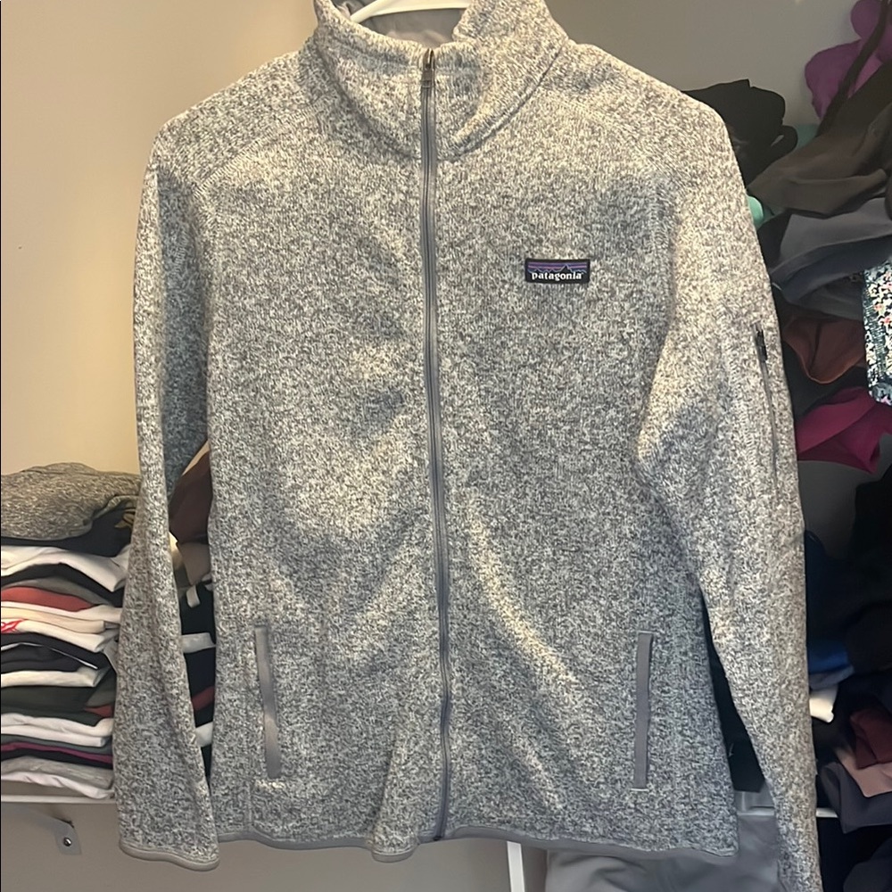 Patagonia Heathered Gray Zip-Up Jacket
